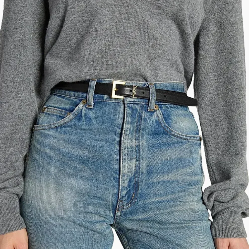 Saint Laurent YSL Cassandre Thin Belt - Picture 1 of 6